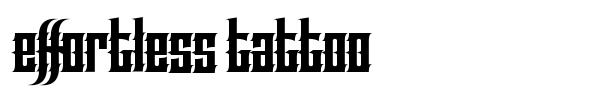 Effortless Tattoo font preview